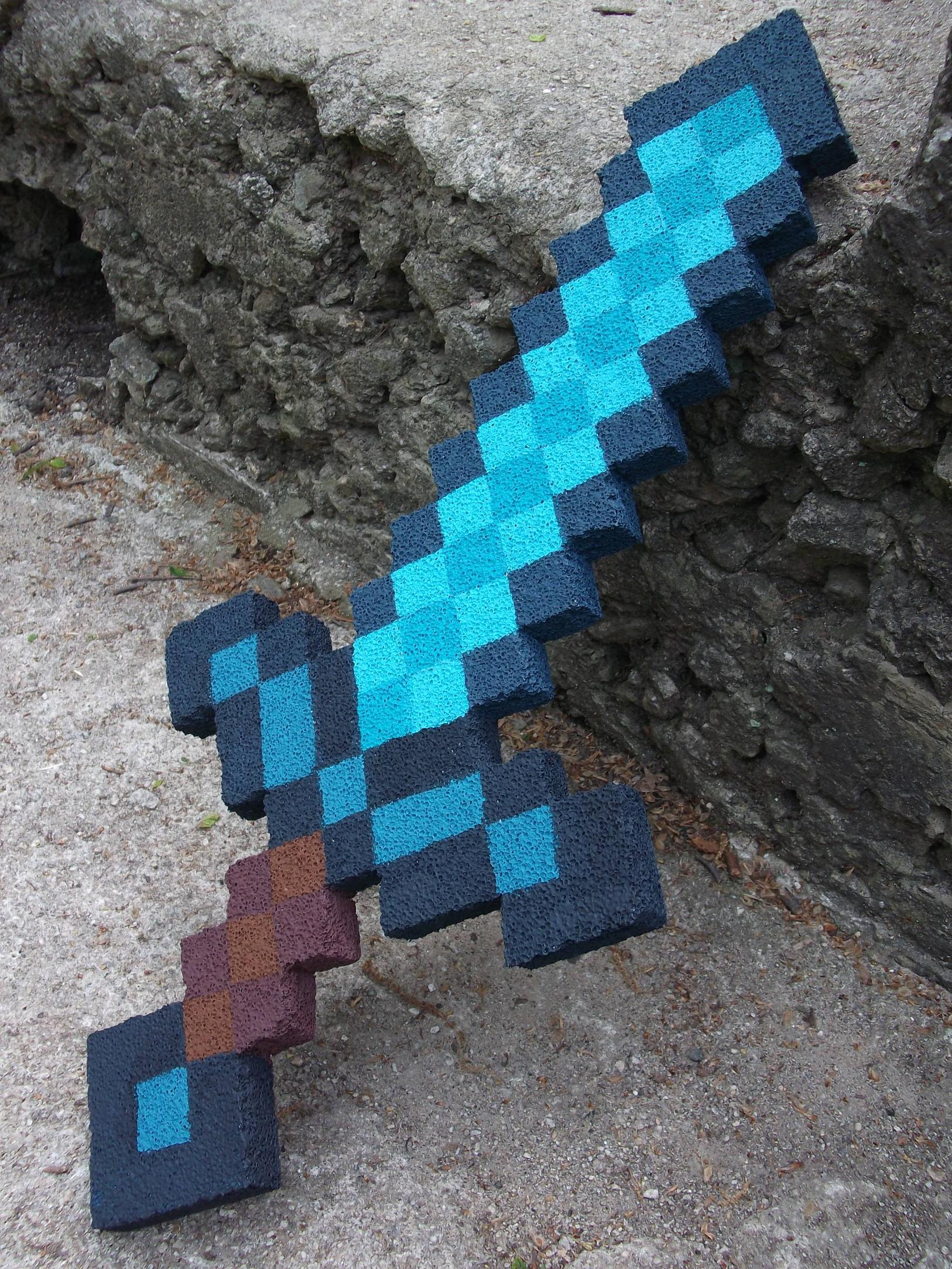 Plastic Minecraft Sword